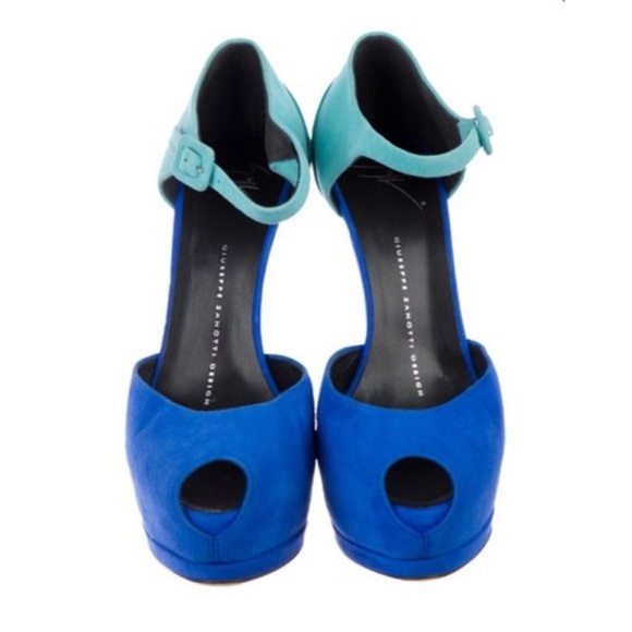 Giuseppe zanotti sharon blue platform sz 6 - Picture 16 of 16
